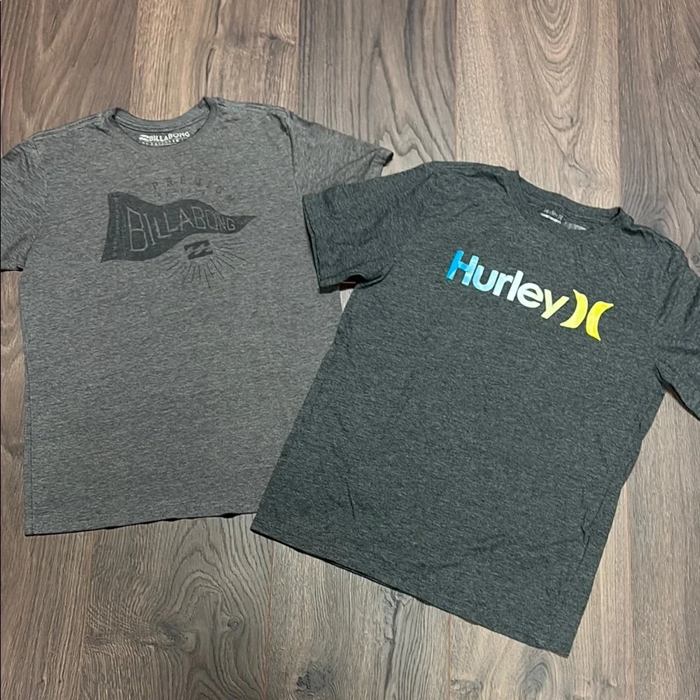 Billabong & Hurley bundle! Two tee shirt bundle - youth XL surf summer style